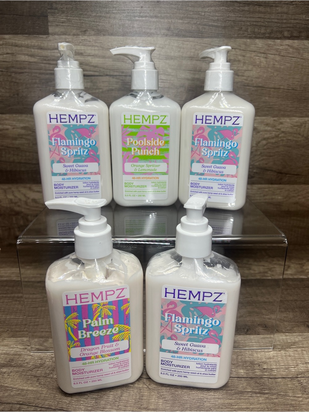 Hempz Lotion Palm Springs Vibes Limited Edition bundle lot of 5 tropical scents